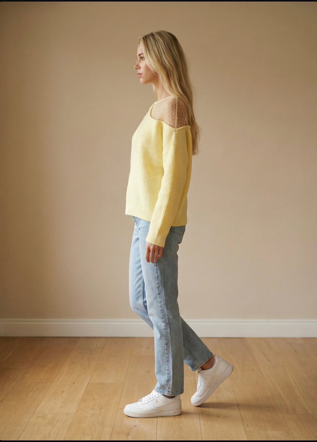 Trui Anna – Taille Unique | Goede Pasvorm met Transparant Detail