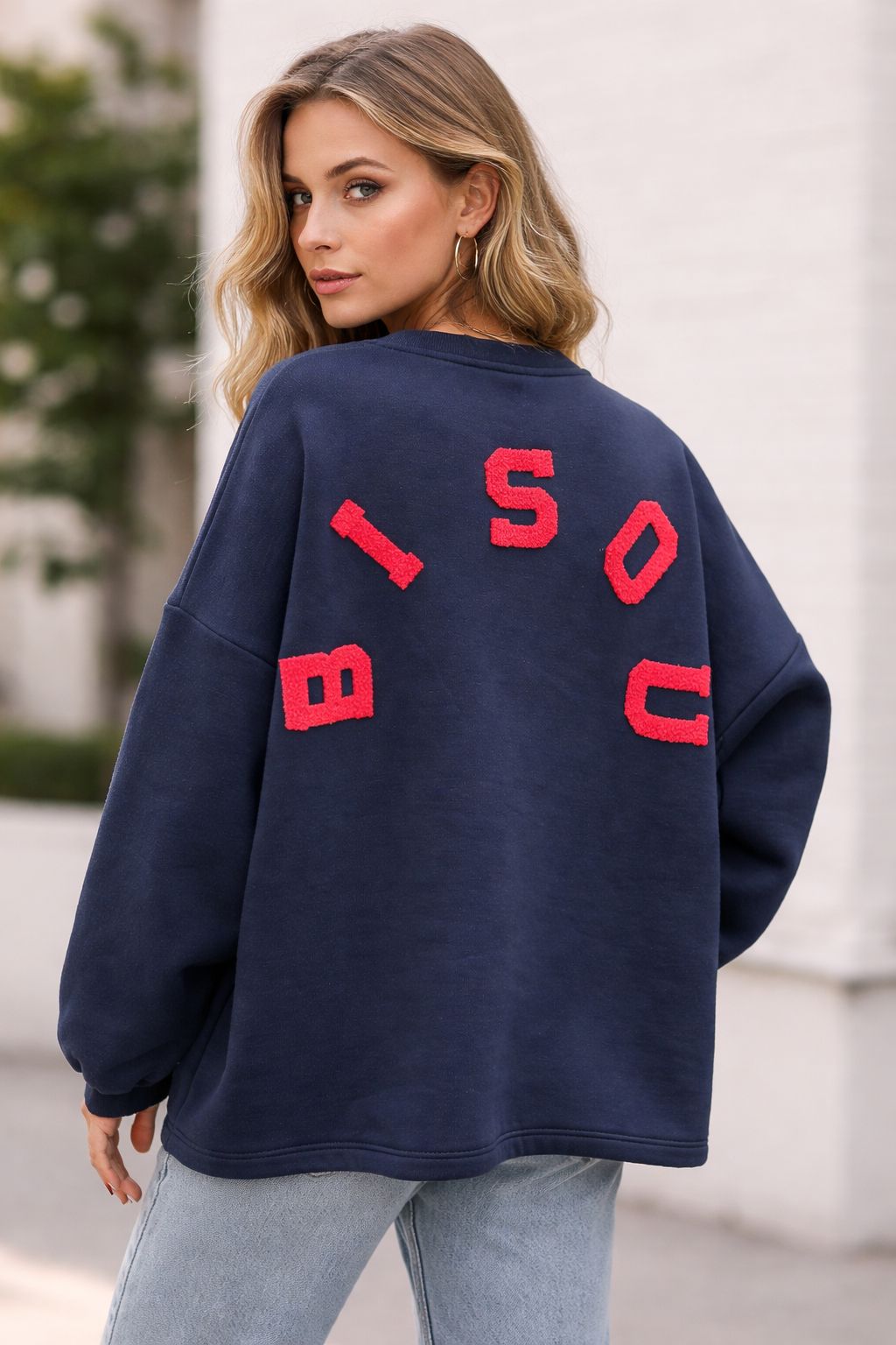 Trui Bisou – Oversize Sweater met Back Print