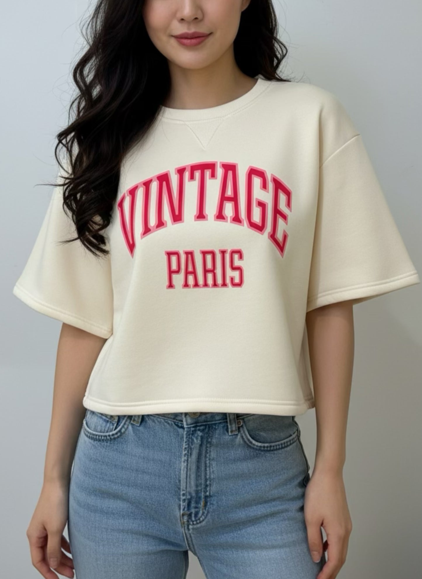 Trui Vintage Paris Beige