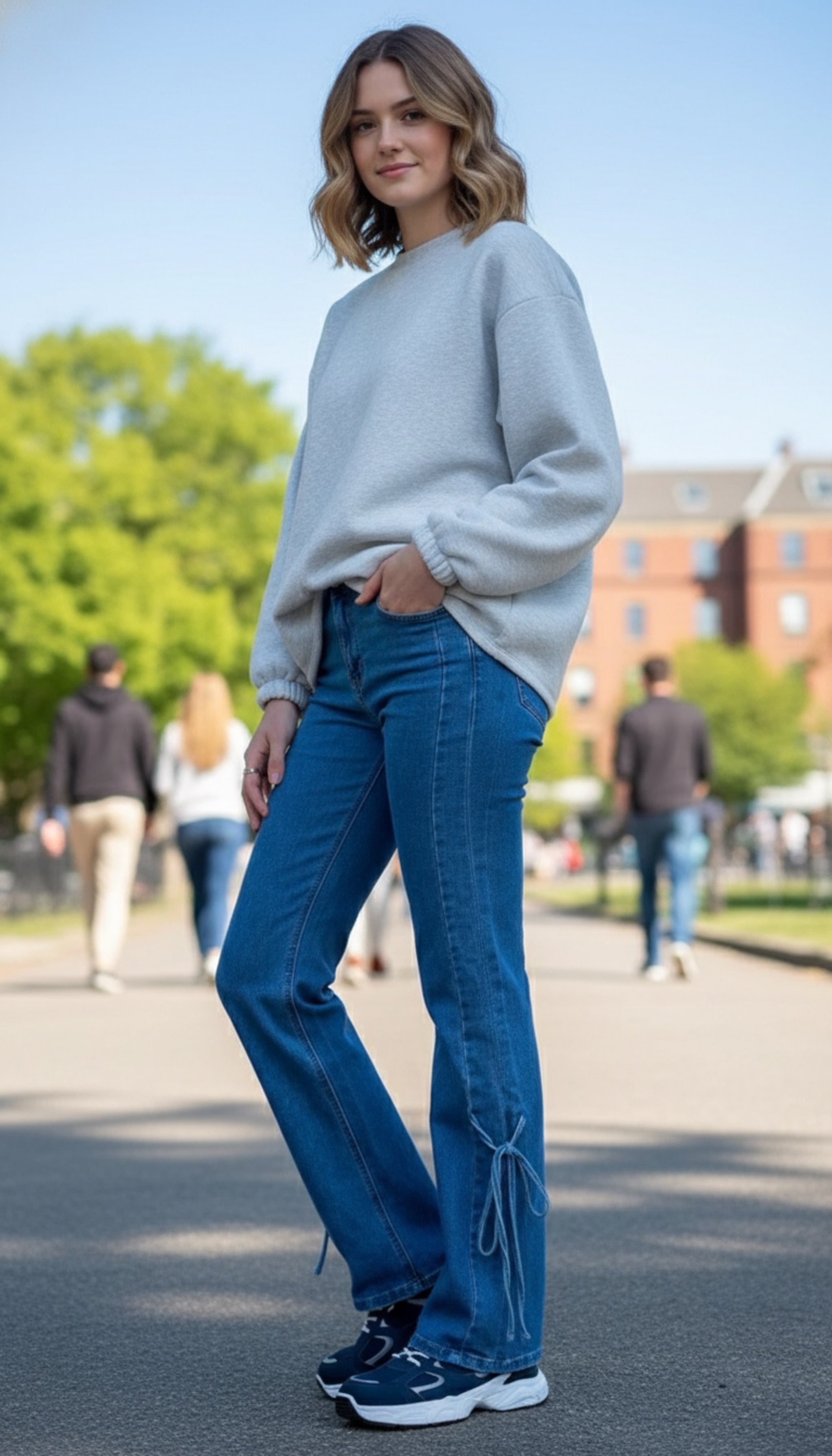 Zita Tie Detail Jeans