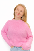 Trui Mila Open Shoulder – Mohair Knit