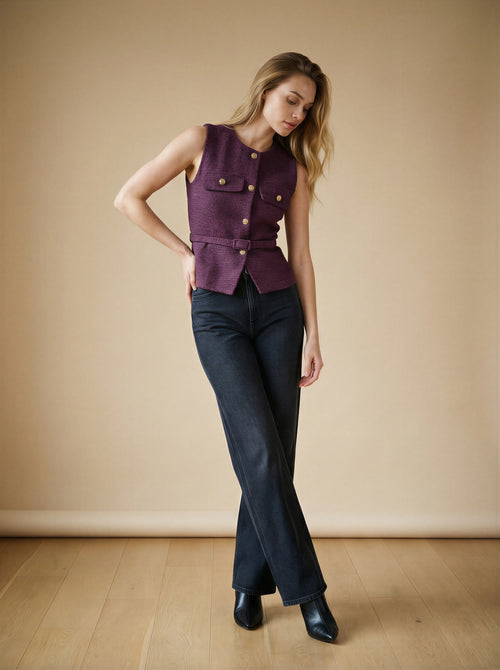 Amélie Tweed Gilet