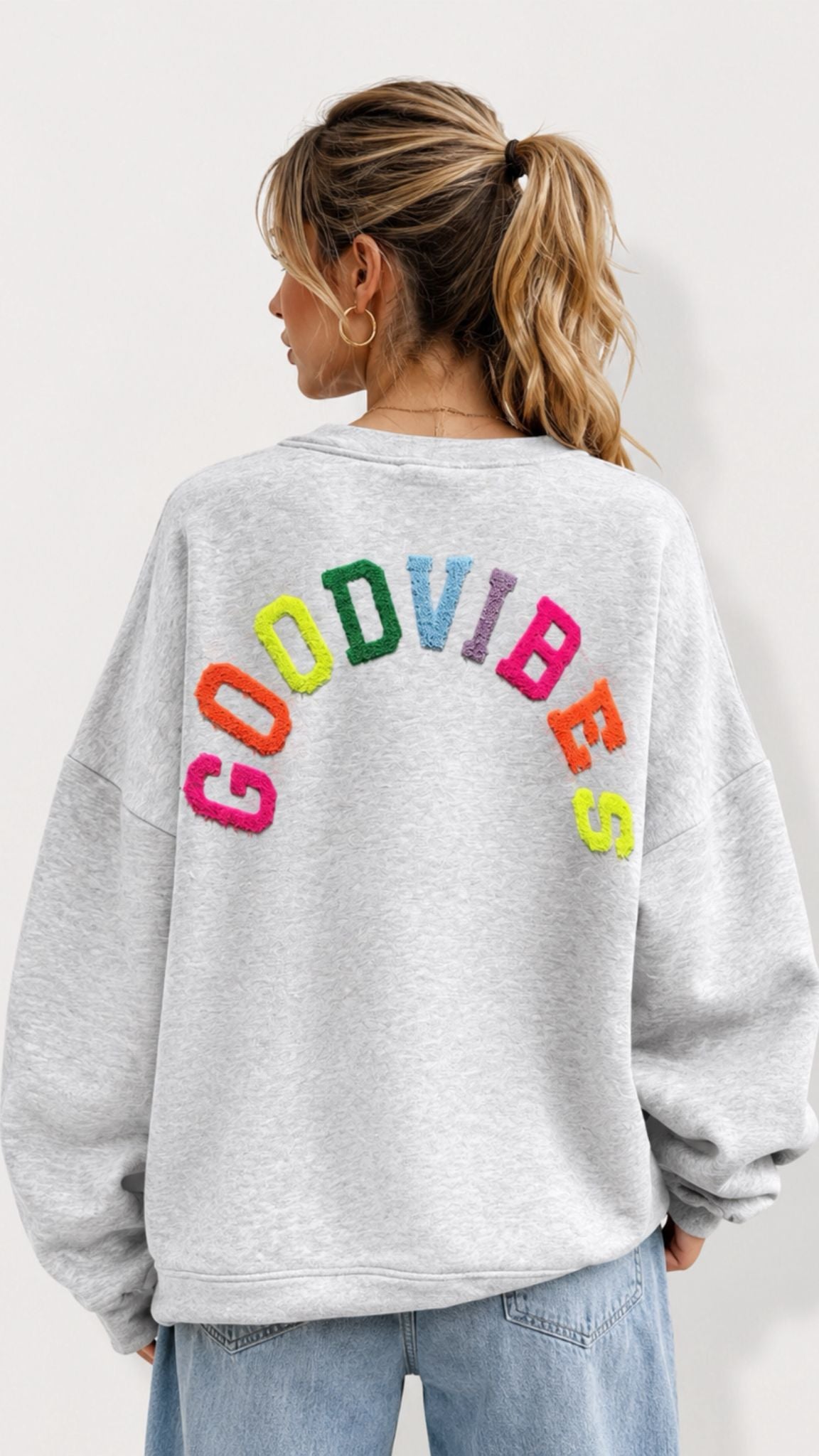 Good Vibes Oversized Sweater